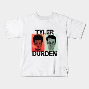 Tyler and Durden Black letters Kids T-Shirt